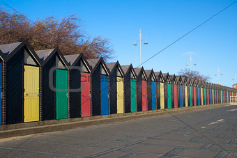 Beach Huts, Lowestoft, Suffolk, England