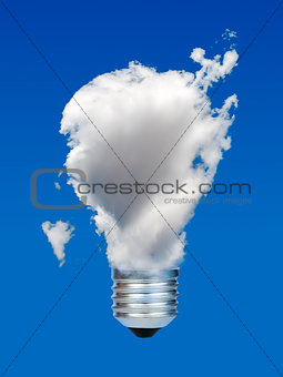 Lamp made ââof clouds