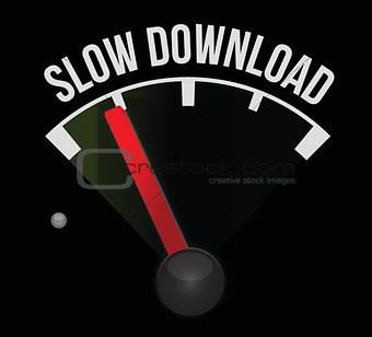 slow download speedometer