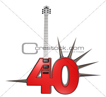 number forty guitar