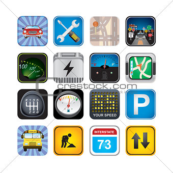car  signs and icons