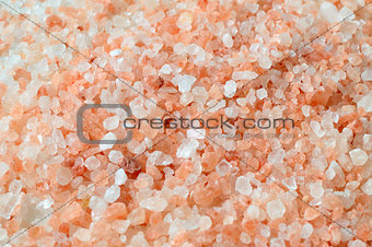 Pink salt from the Himalaya - background