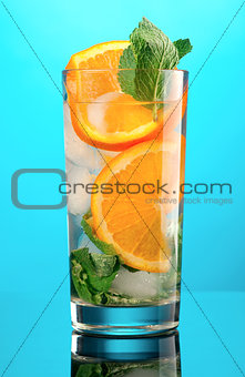 Mojito orange cocktail