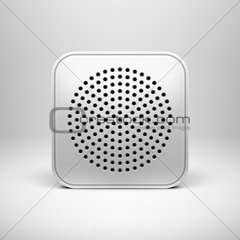 Technology App Icon Blank Template