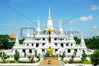 White Pagodas at Wat Asokaram