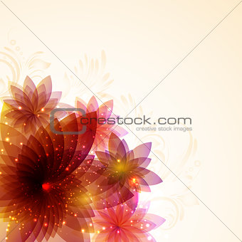 Abstract floral design