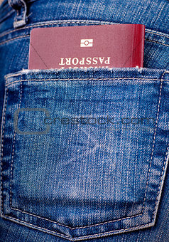 Passport in a pocket