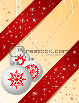 Traditional Christmas ball ornaments