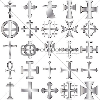 Crosses set
