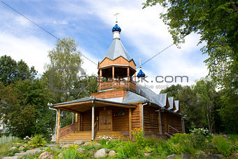 Wooden monastery church. Yaroslavl, Russia