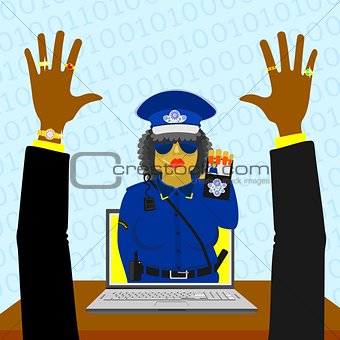 Virtual woman police