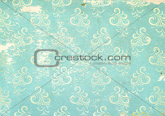 Paper texture with floral decor