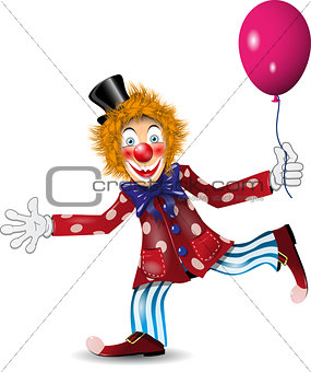 cheerful clown