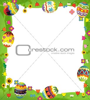 The happy easter frame