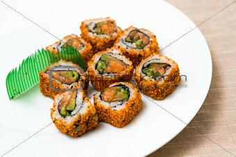 fresh sushi japanese food