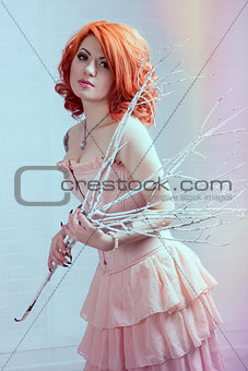 Sensual redhead woman