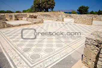 big ancient mosaic floor