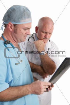 Concerned Doctors with Xrays