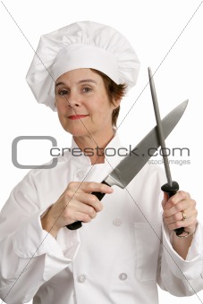Competent Chef with Knife