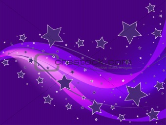 Purple Stars Background