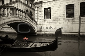 Pink Flowers and gondola