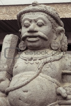 balinese stone statue guardian