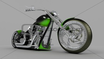 macho custom motorcycle