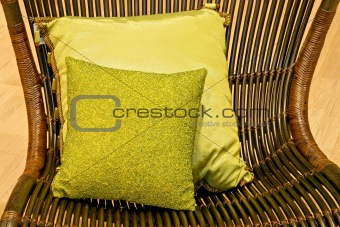 Green pillows