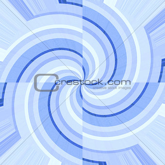 Blue curves forming spirals