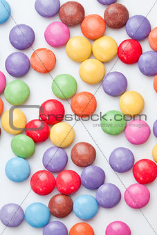 Chocolate candies multi coloured 