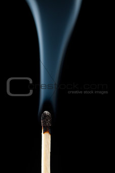 Smoking consumed match
