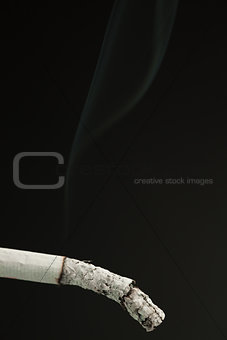 Ash of cigarette