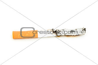 Close up of a cigarette extinguisched