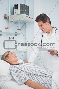 Doctor speaking to his patient