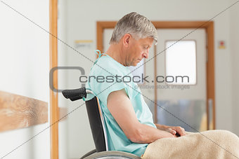 Man sitting in a wheelchair