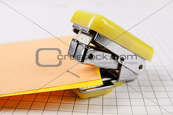 Stapler and paper