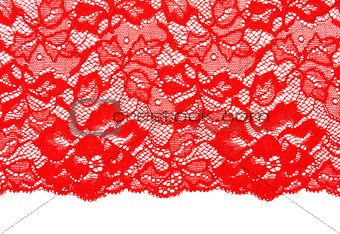 Decorative red lace