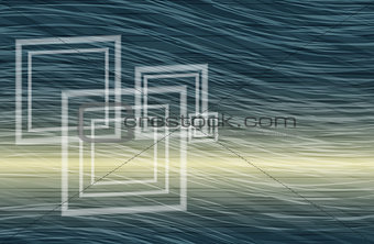 Artistic abstract wavy background with squares like windows