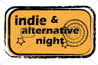 indie alternative night stamp