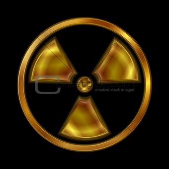 Nuclear radiation vector symbol