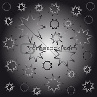 Abstract octagonal stars