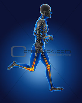3D running medical man