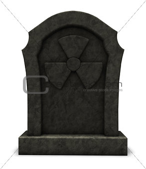radioactive gravestone