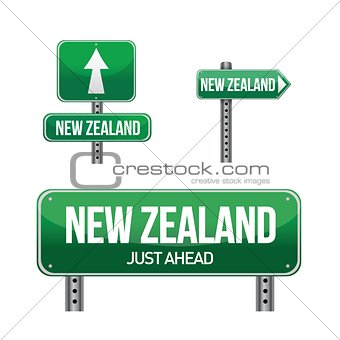 new zealand Country road sign