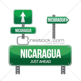 nicaragua Country road sign