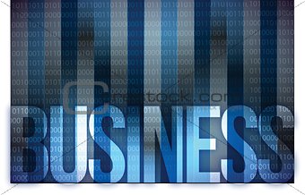 business on digital screen, business concept
