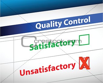 quality control Results business paperwork