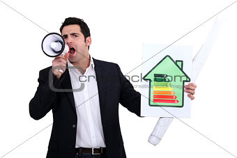 Architect shouting about his energy rating