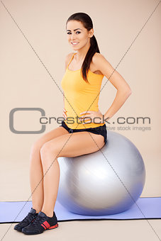 Exercises with fit ball