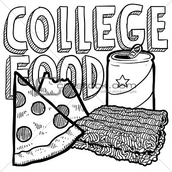 College food sketch